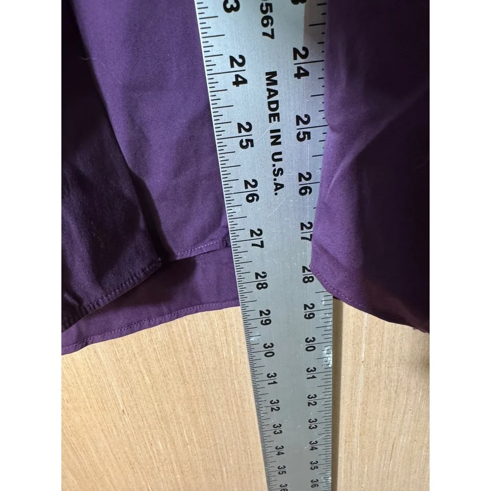 LAFAYETTE 148 NEW YORK Womens Purple Button Down Shirt Long Sleeve Size M‎ - Picture 2 of 7